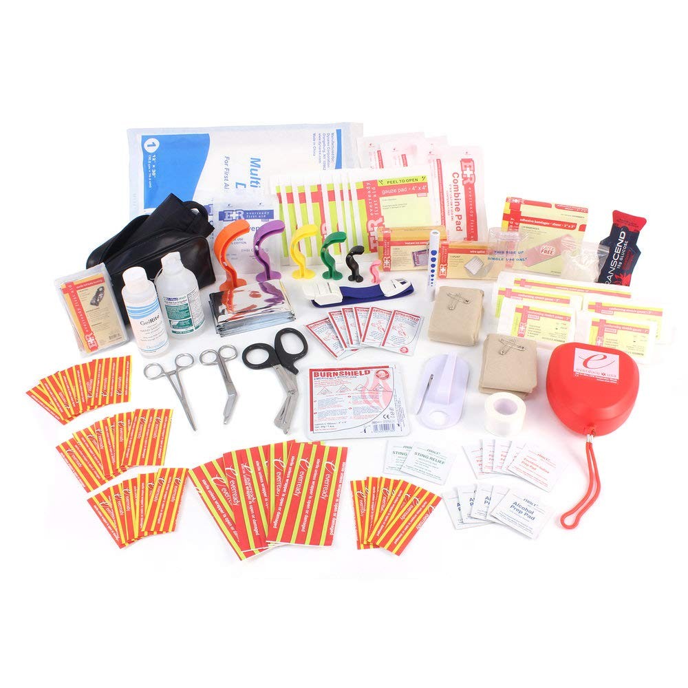 EverOne Fully Stocked Trauma Kit-Red