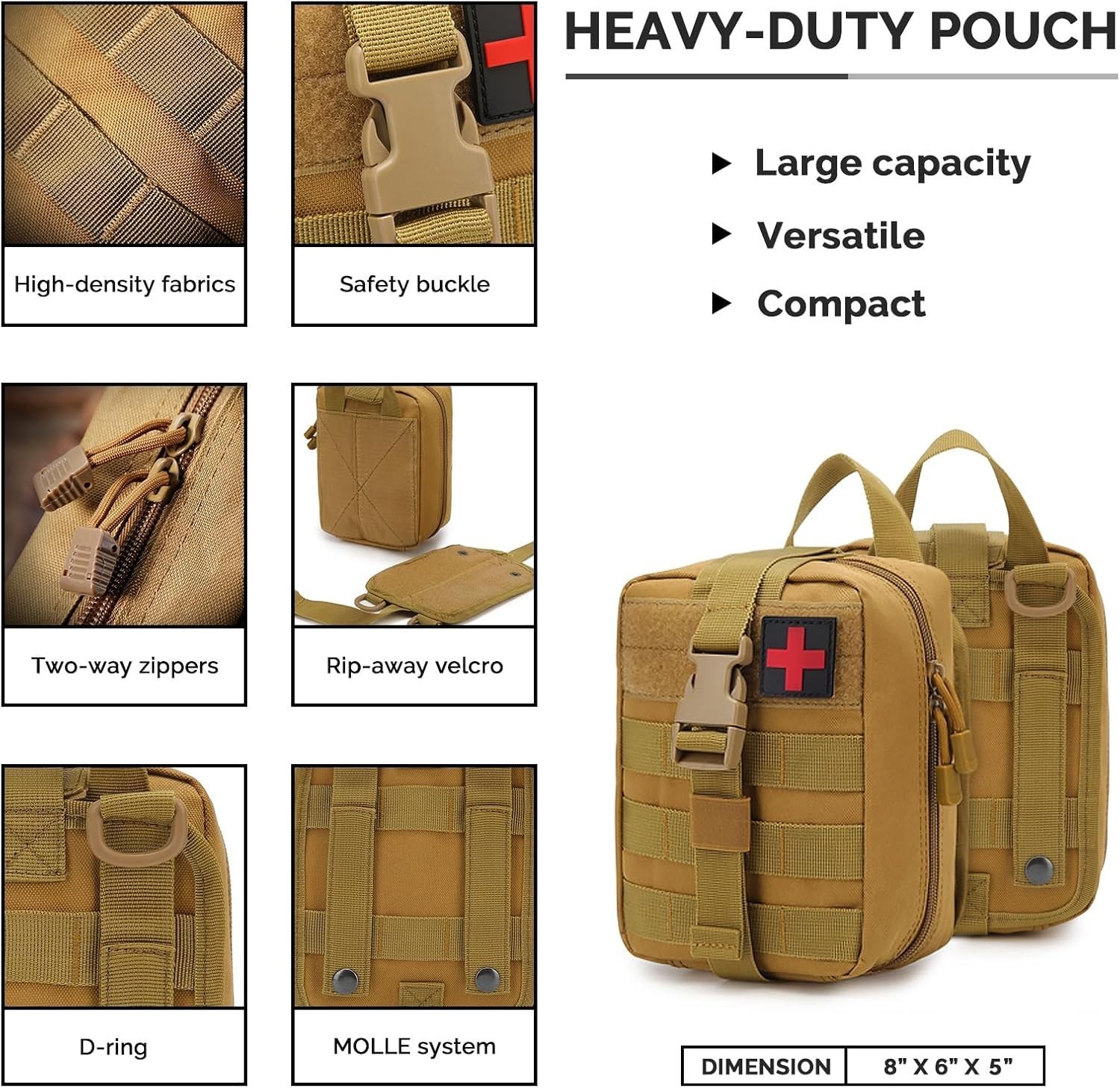 IFAK Trauma First Aid Kit Tactical Molle Emergency Survival Bleed Kit Set