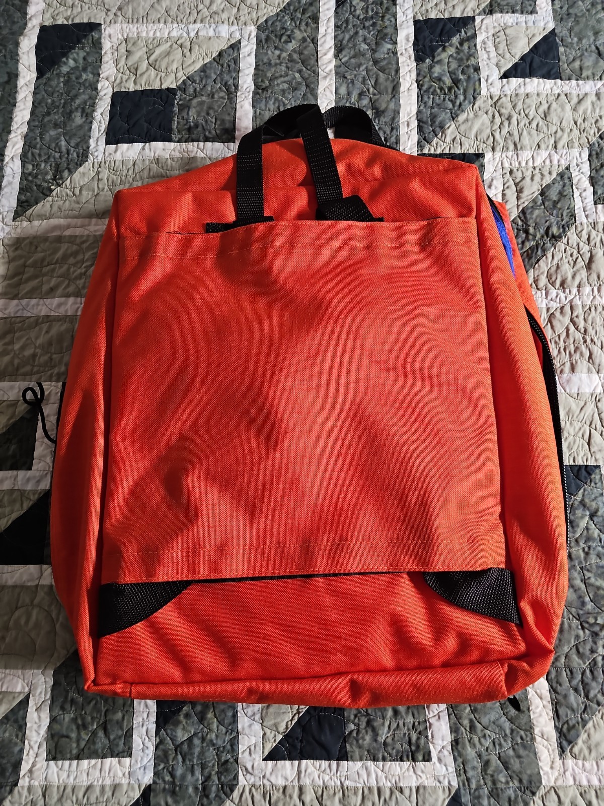 Trauma Backpack Bag, Orange, Empty Medical Bag Empty First Responder EMT W3