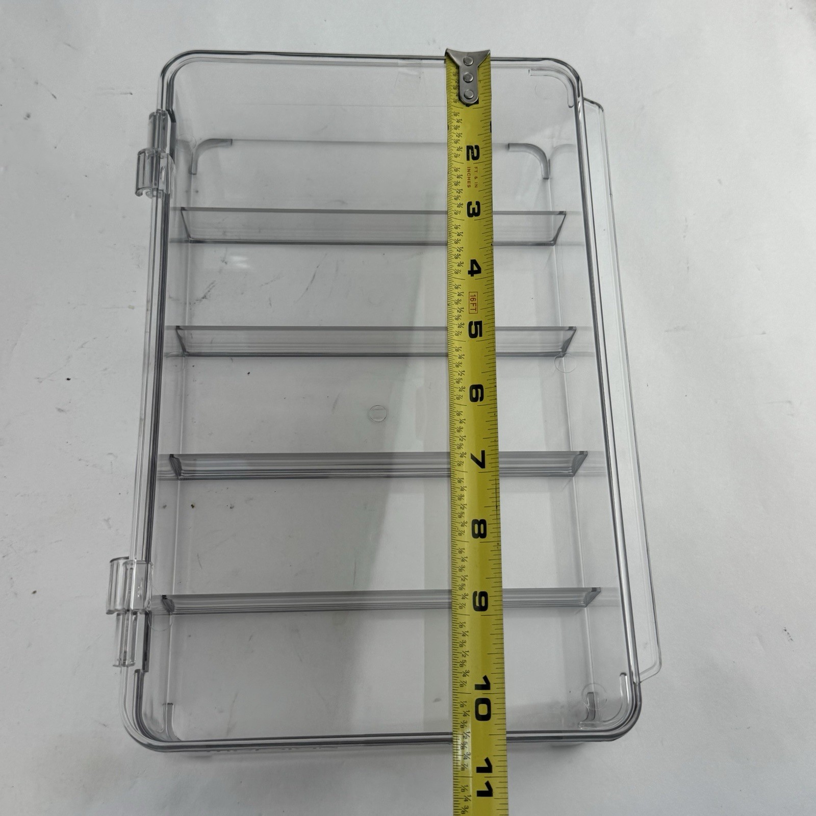 First Aid Storage Box Clear Acrylic Organizer Pet Medicine Bin Kit Case with Lid