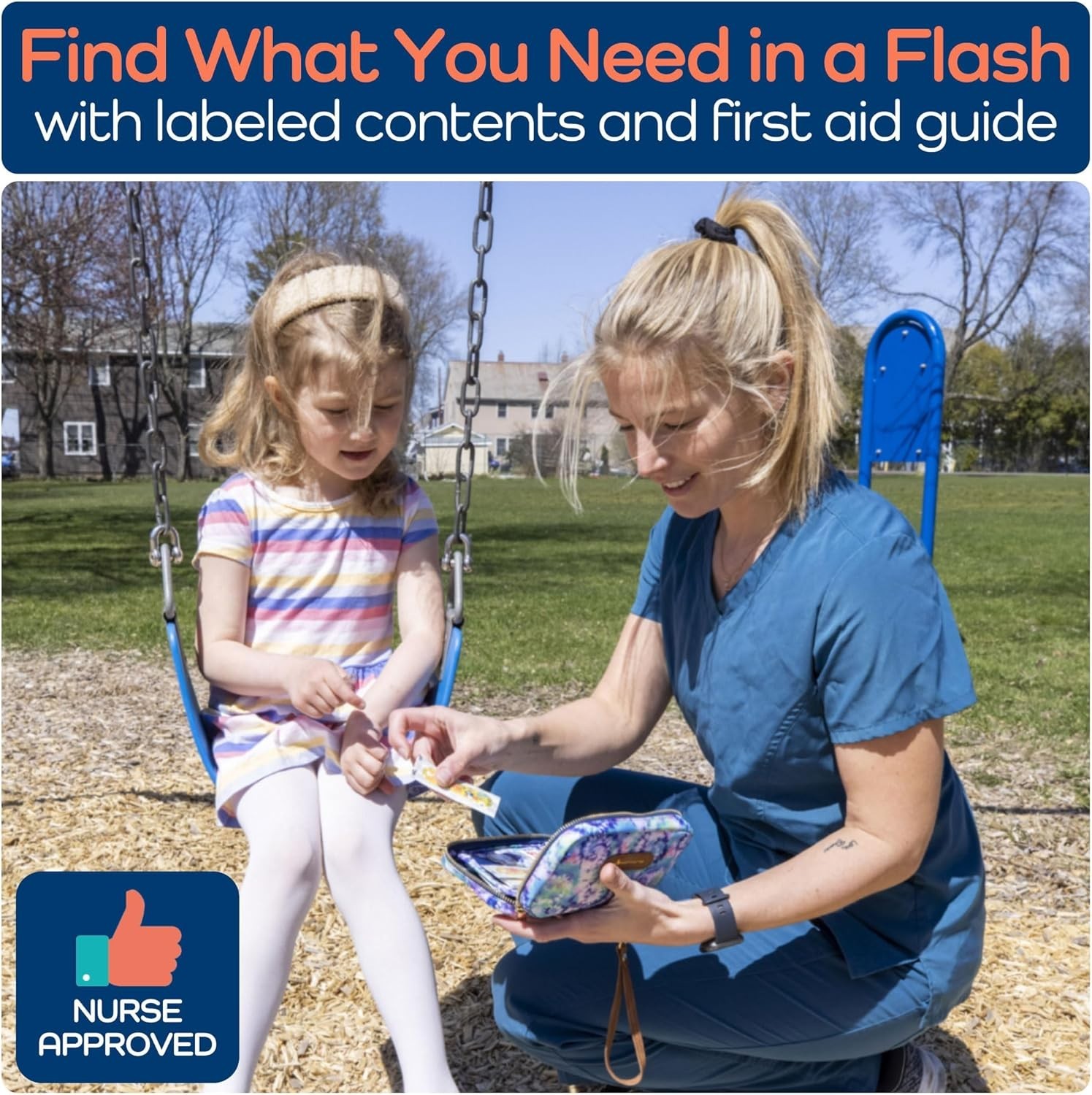 Kids' 130-Piece TSA-Approved Mini First Aid Kit – Perfect for On-the-Go Safety
