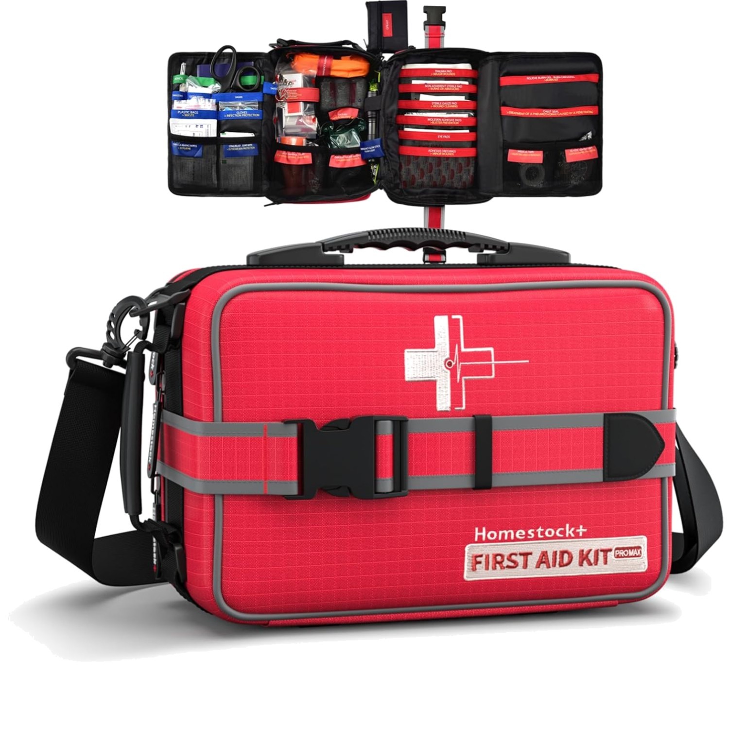 Durable Tear-Resistant First Aid Kit with Organized Compartments – 401 Items