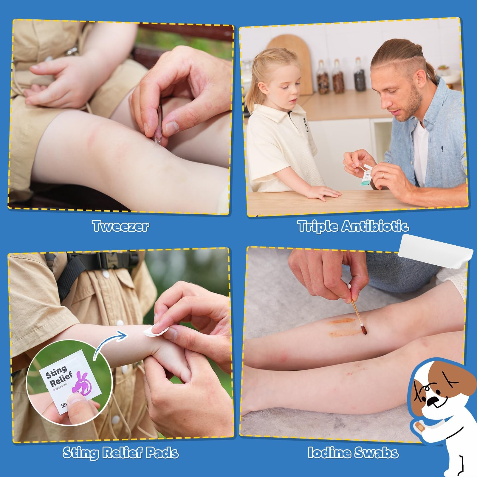 Kids First Aid Kit, EDC Mini Portable Medical Kit with Cute Bandages, Tools f…