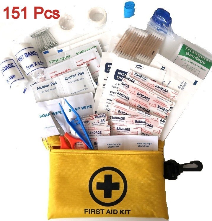 151Pc First Aid Kit Medical Emergency Trauma Military Survival Travel U.S Seller
