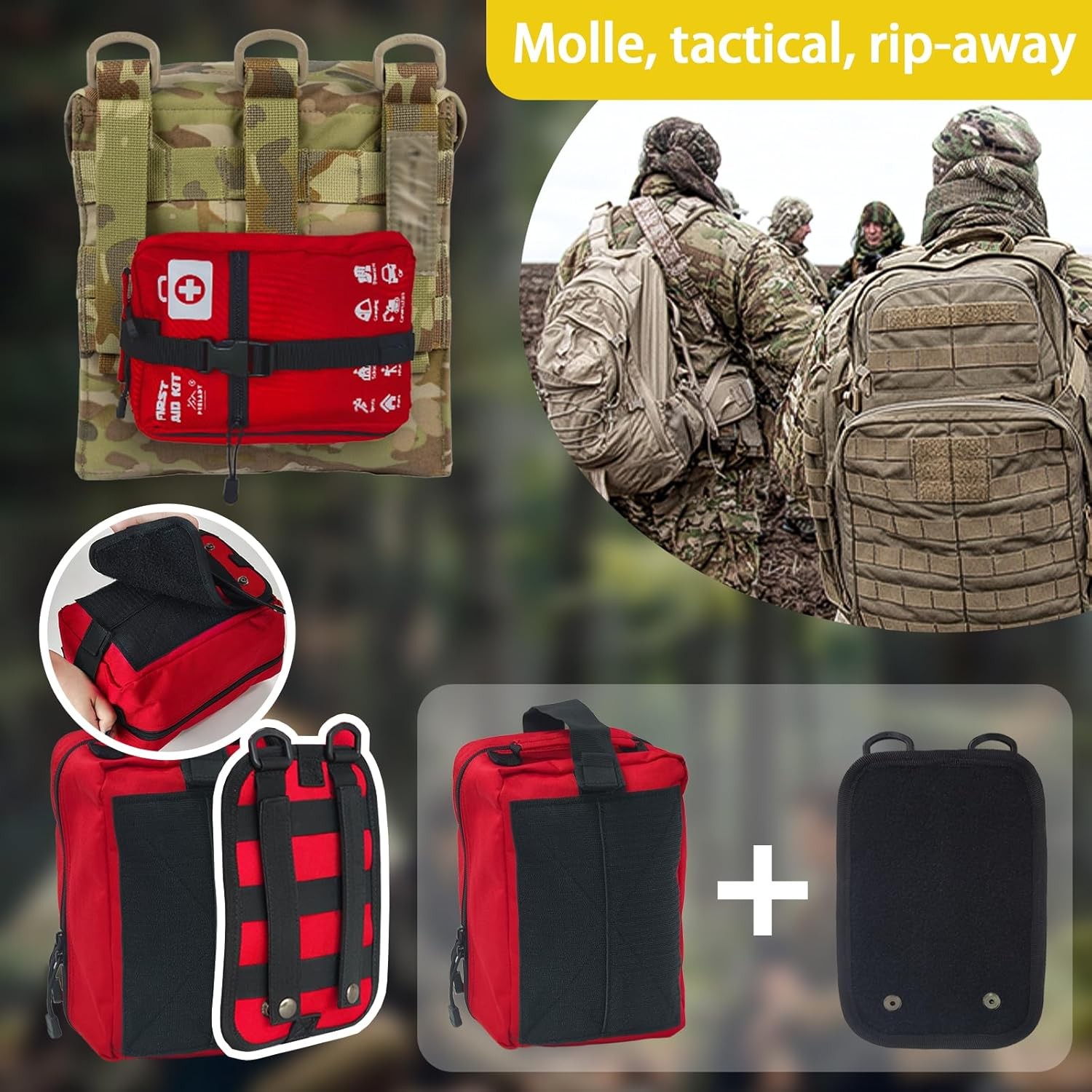 556 Piece Premium Large First Aid Kit, Survival Medical First Aid Bag – Labell