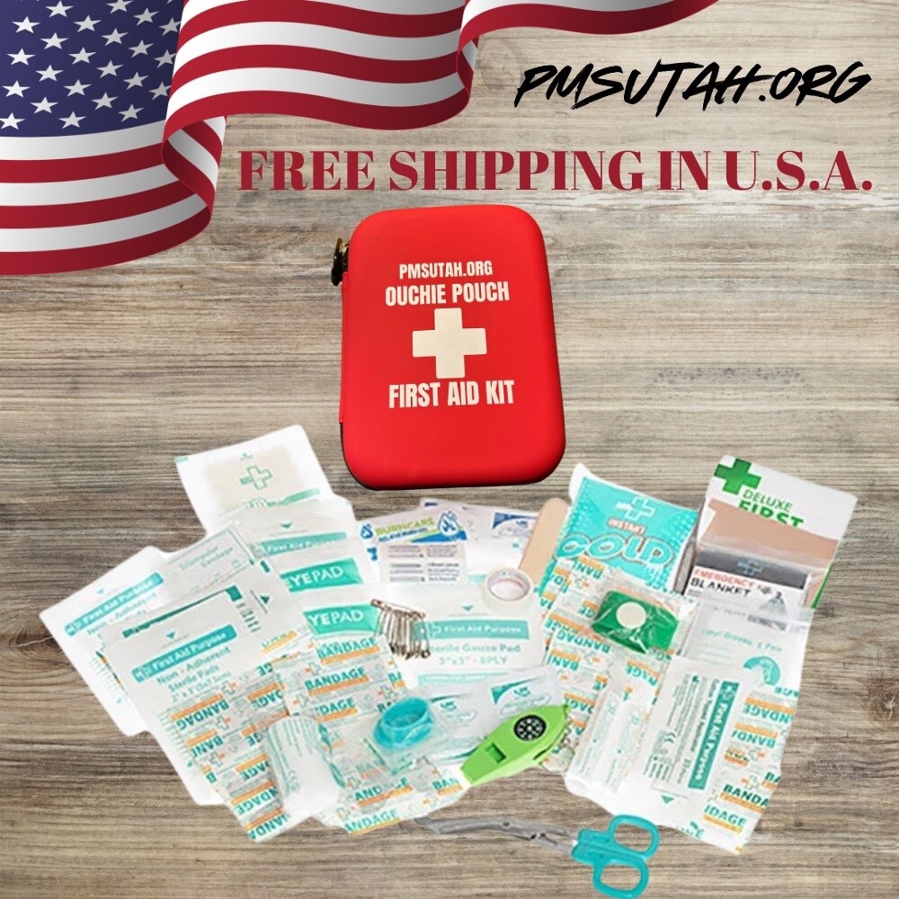 170 Pc First Aid Kit Emergency Trauma Military Survival Camp Burn Relief Saline