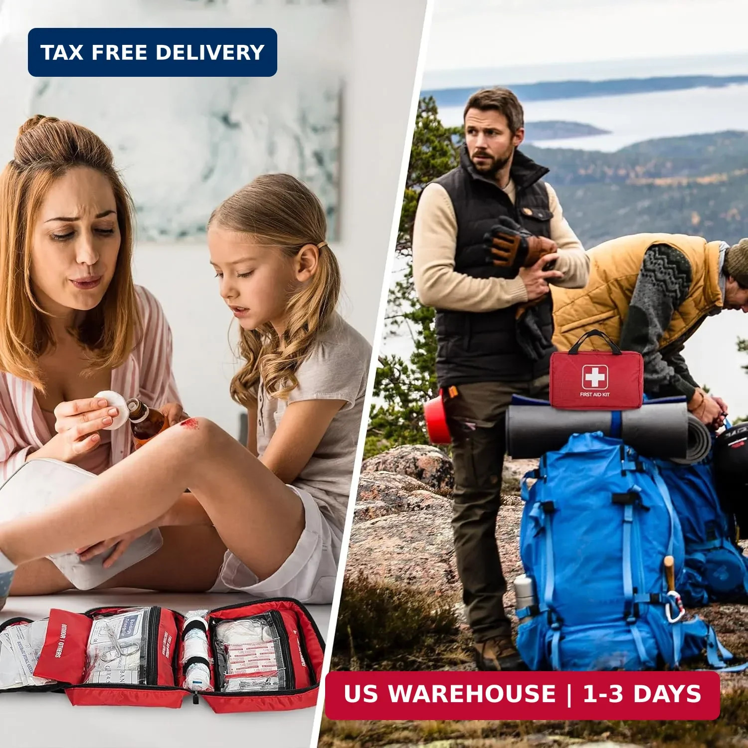 First Aid Kit – Trauma Kit with Essential Emergency Medical Supplies, Waterproof