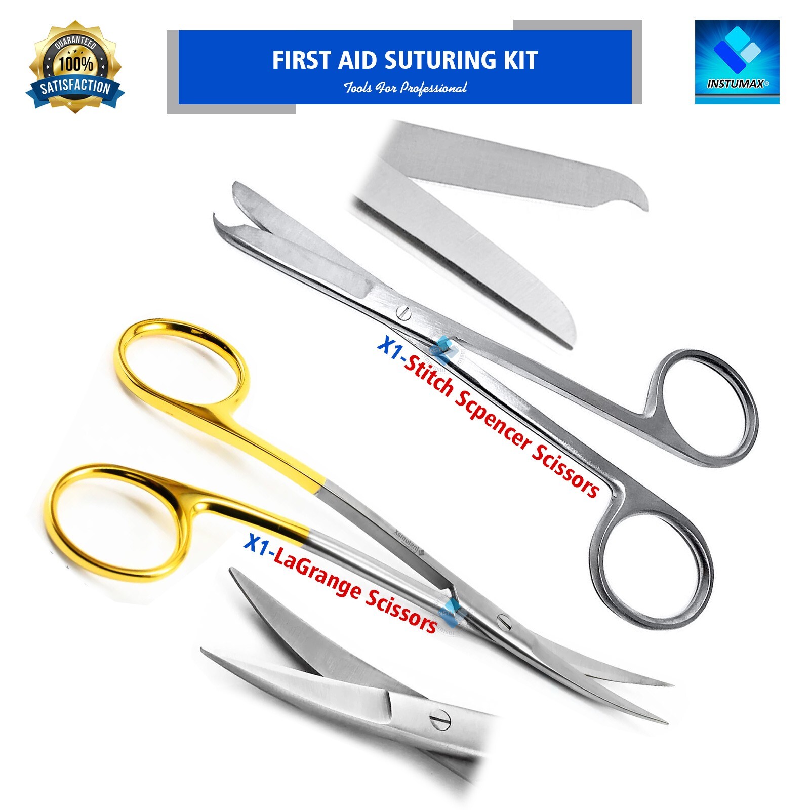 Stitch-Cutting Scissors Spencer LaGrange Scissors for Removing Sutures Stitches