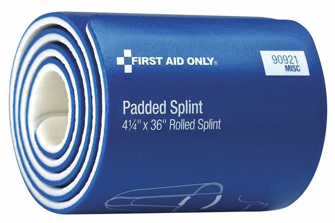 First Aid Only 4 1/4" x 36" Rolled Padded Splint | 90921 | FACTORY SEALED WRAP!