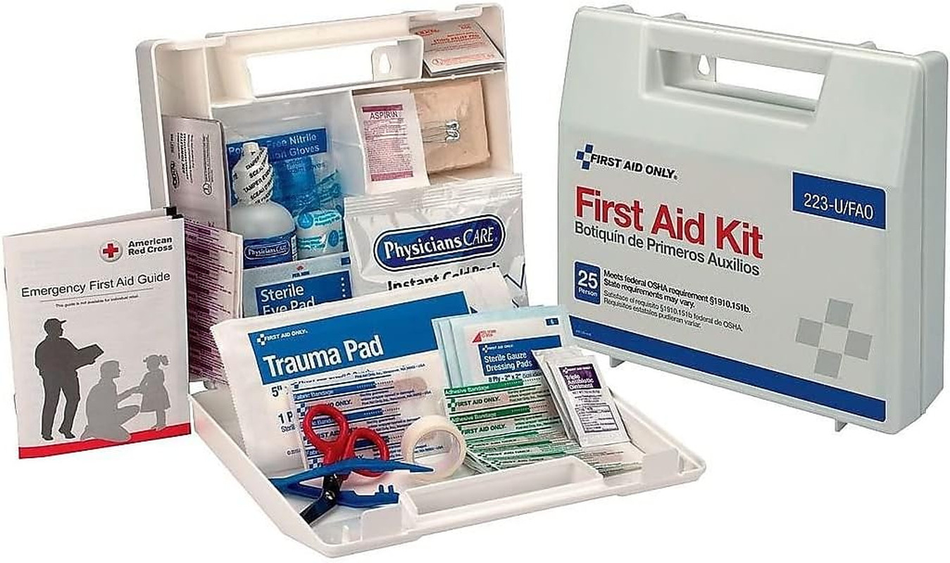 First Aid Only 223-U Osha-Compliant First Aid Kit, All-Purpose 25-Person Emergen