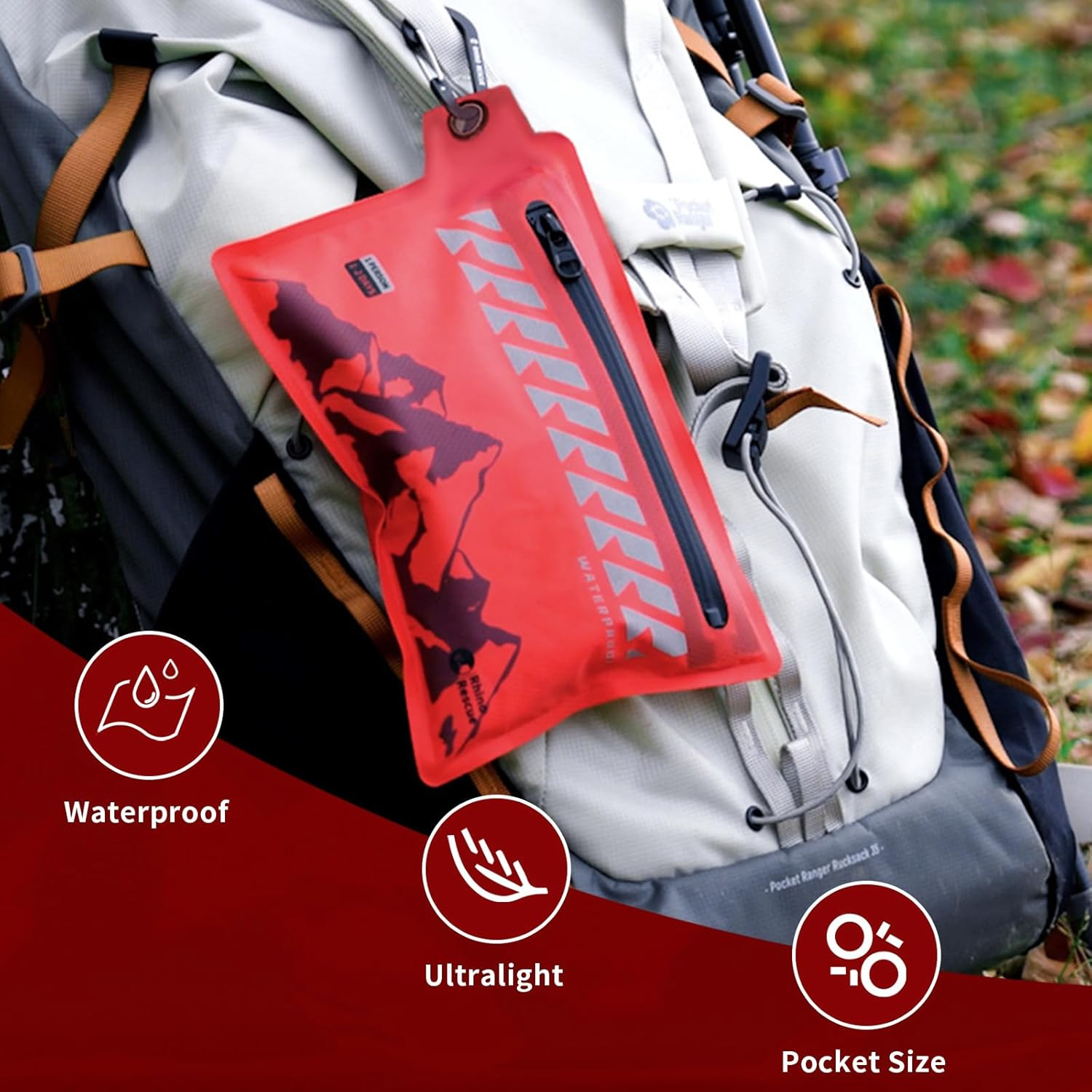 Small First Aid Kit Ultralight Waterproof Medical Kit for Hiking, Backpacking, C