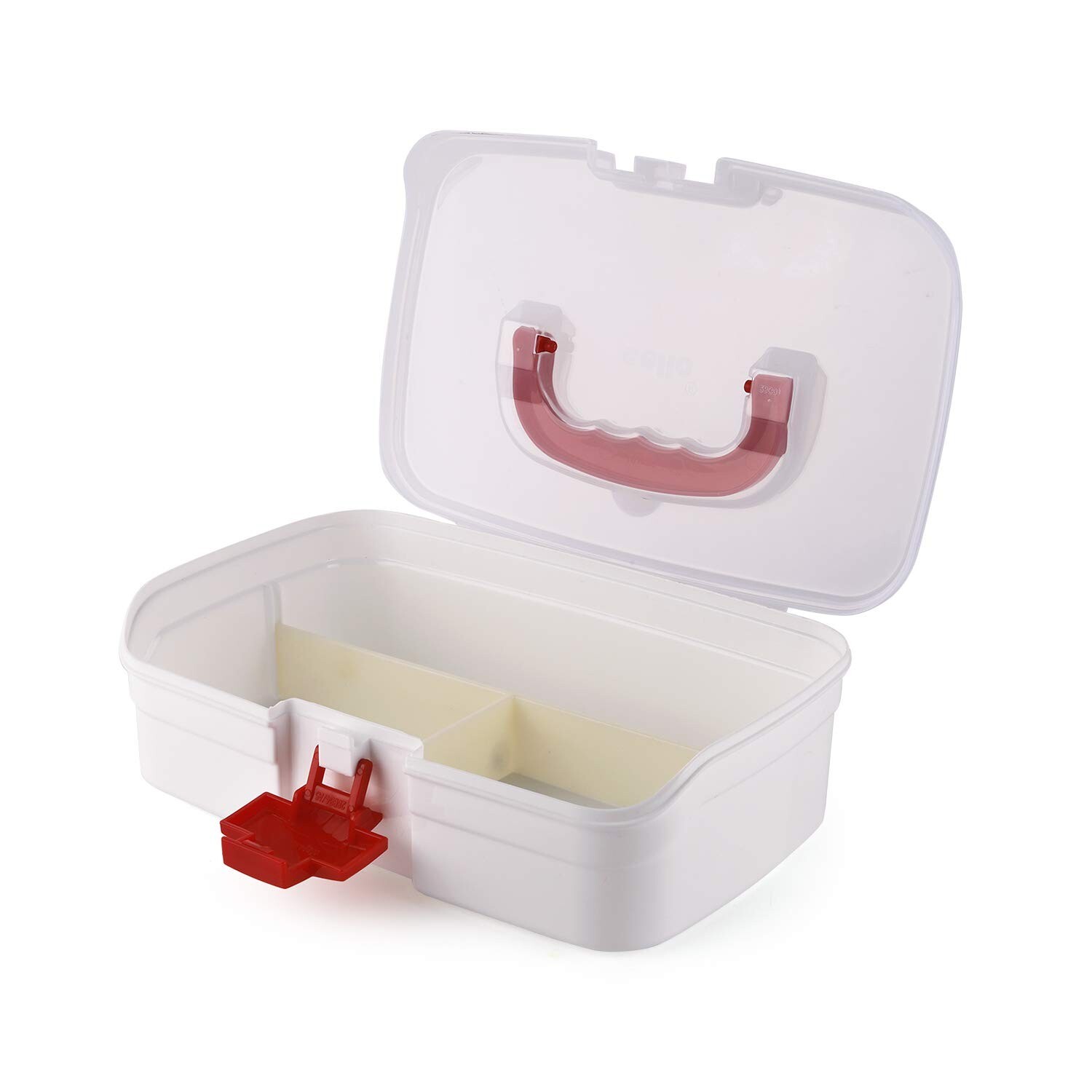 Medico Small First Aid Box, White, Plastic, Rectangular