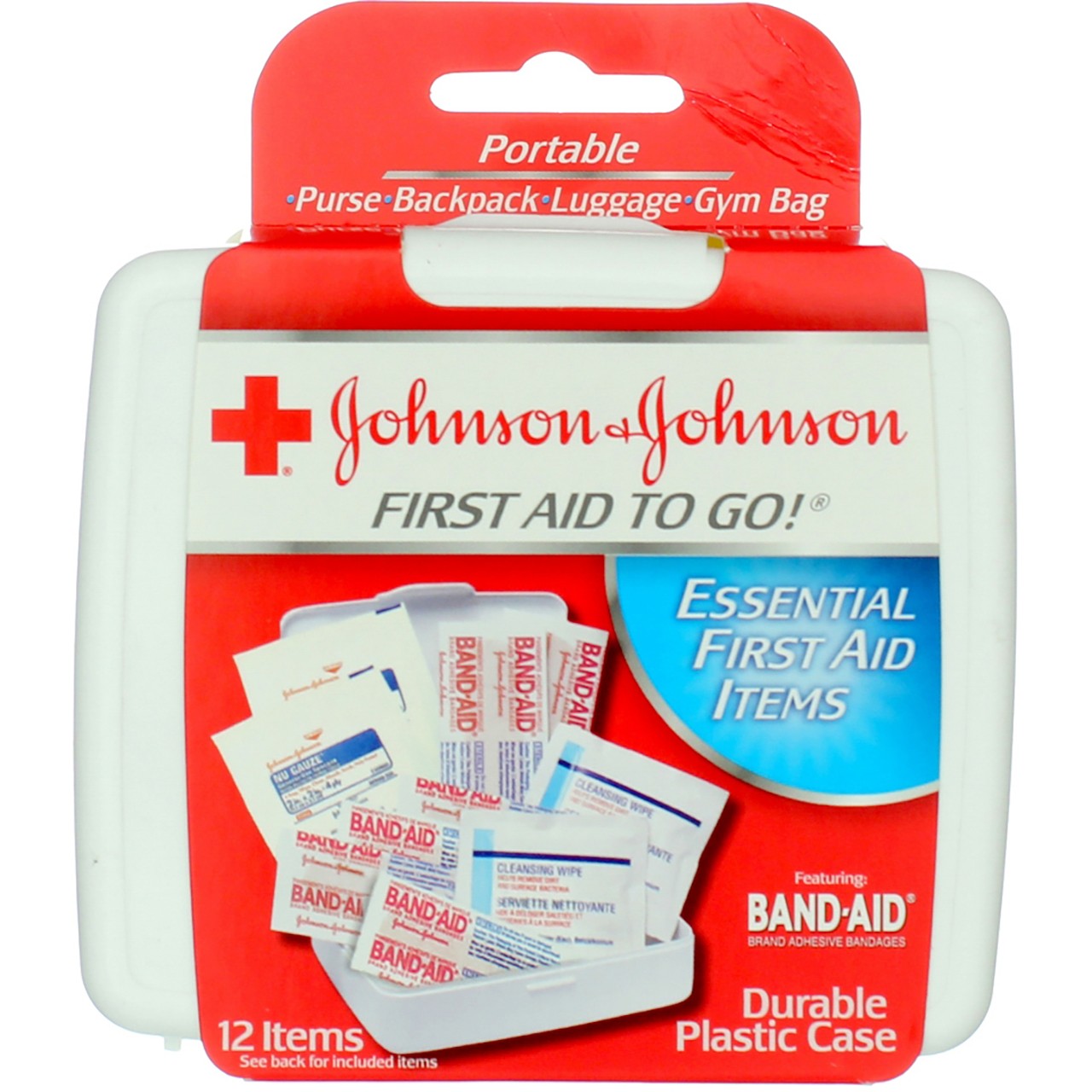 3 Pack Johnson & Johnson To Go First Aid Kit, 12 Ct