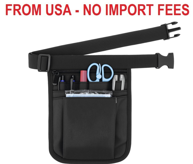QWORK Medical Organizer Belt, Nurse Storage Bag Waist Bag Pouch for Medical Scis
