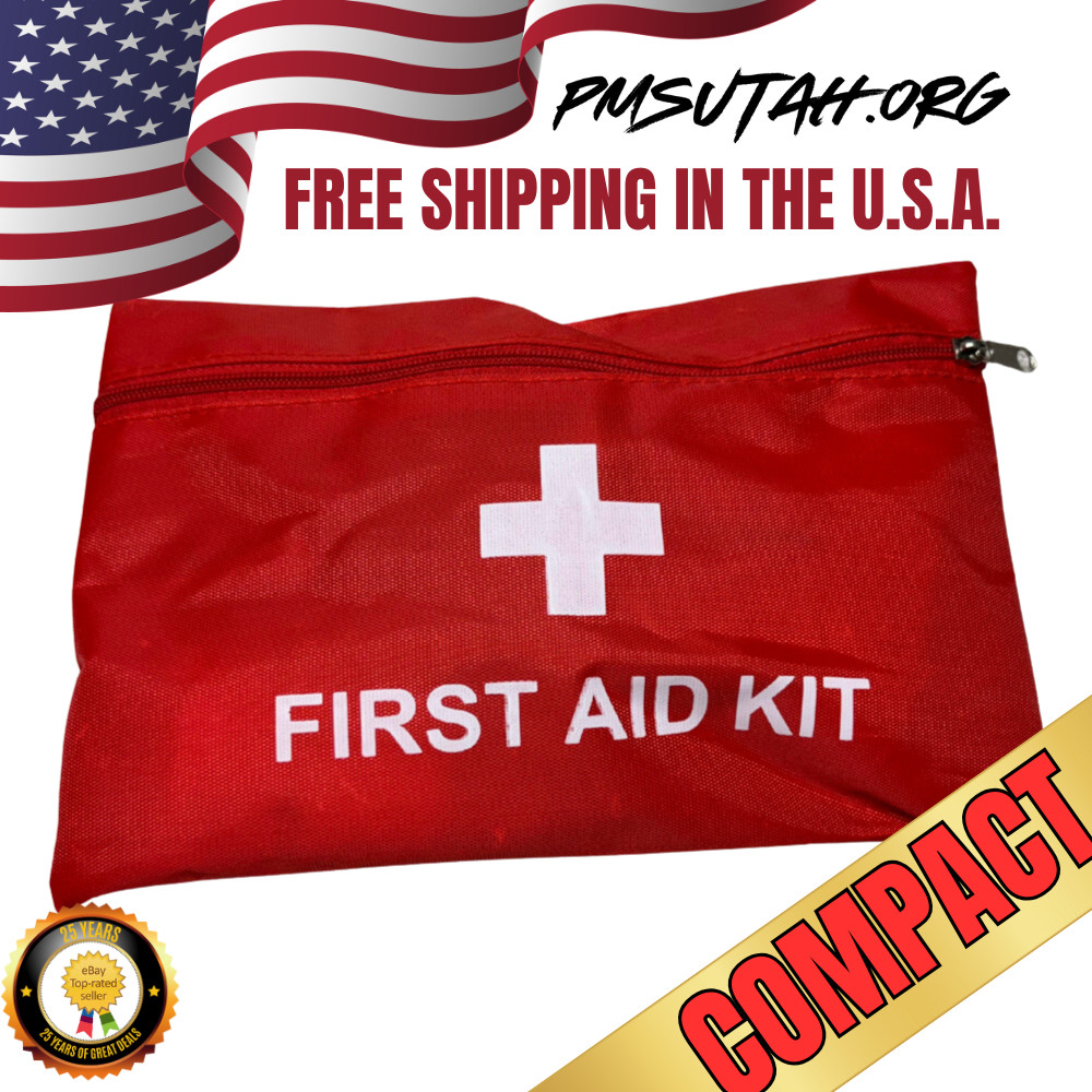 First Aid Kit Pack Medical Emergency Trauma Bag Survival Travel Pouch Portable