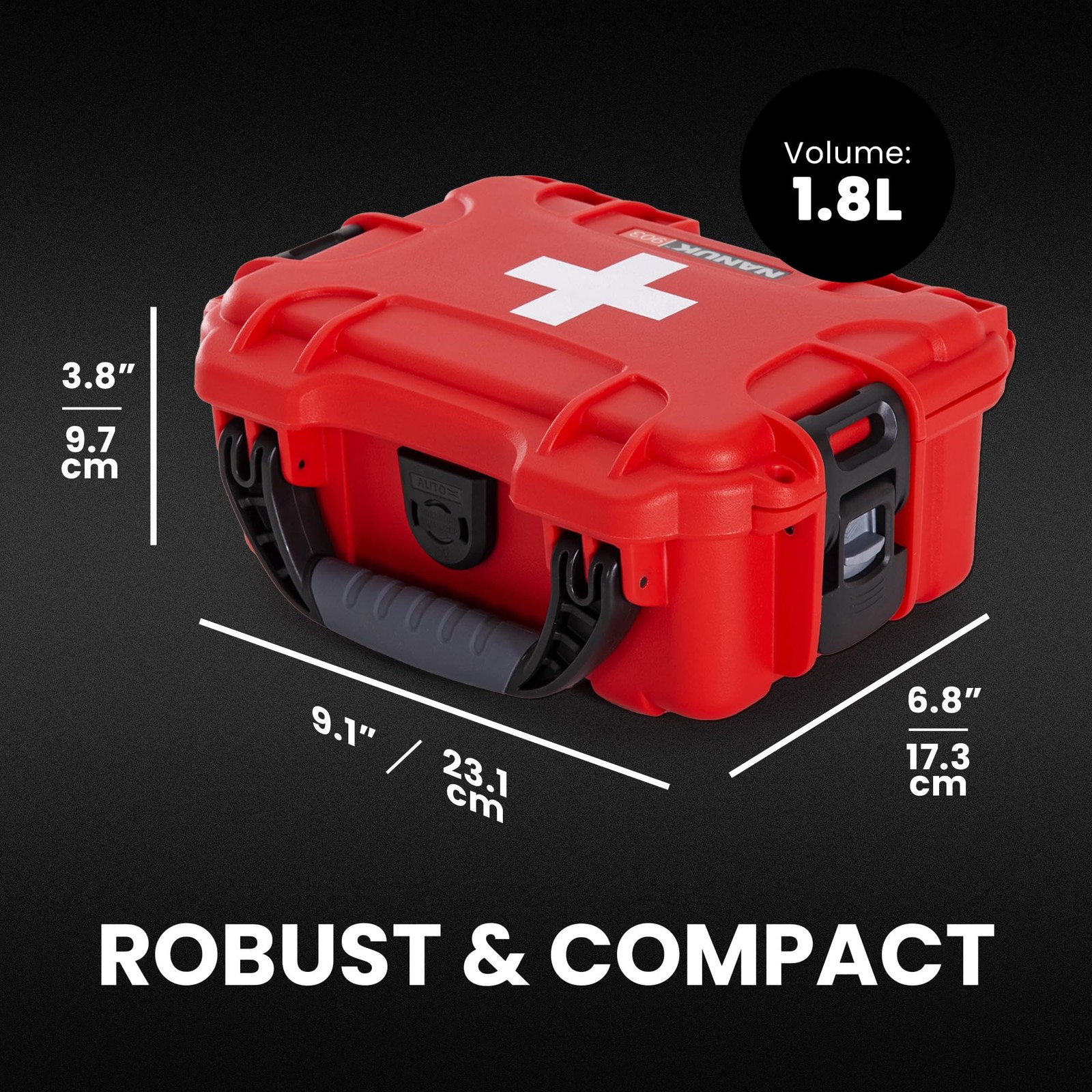 903 Waterproof First Aid Box Empty – Durable, Medical First Aid Organizer Cas…