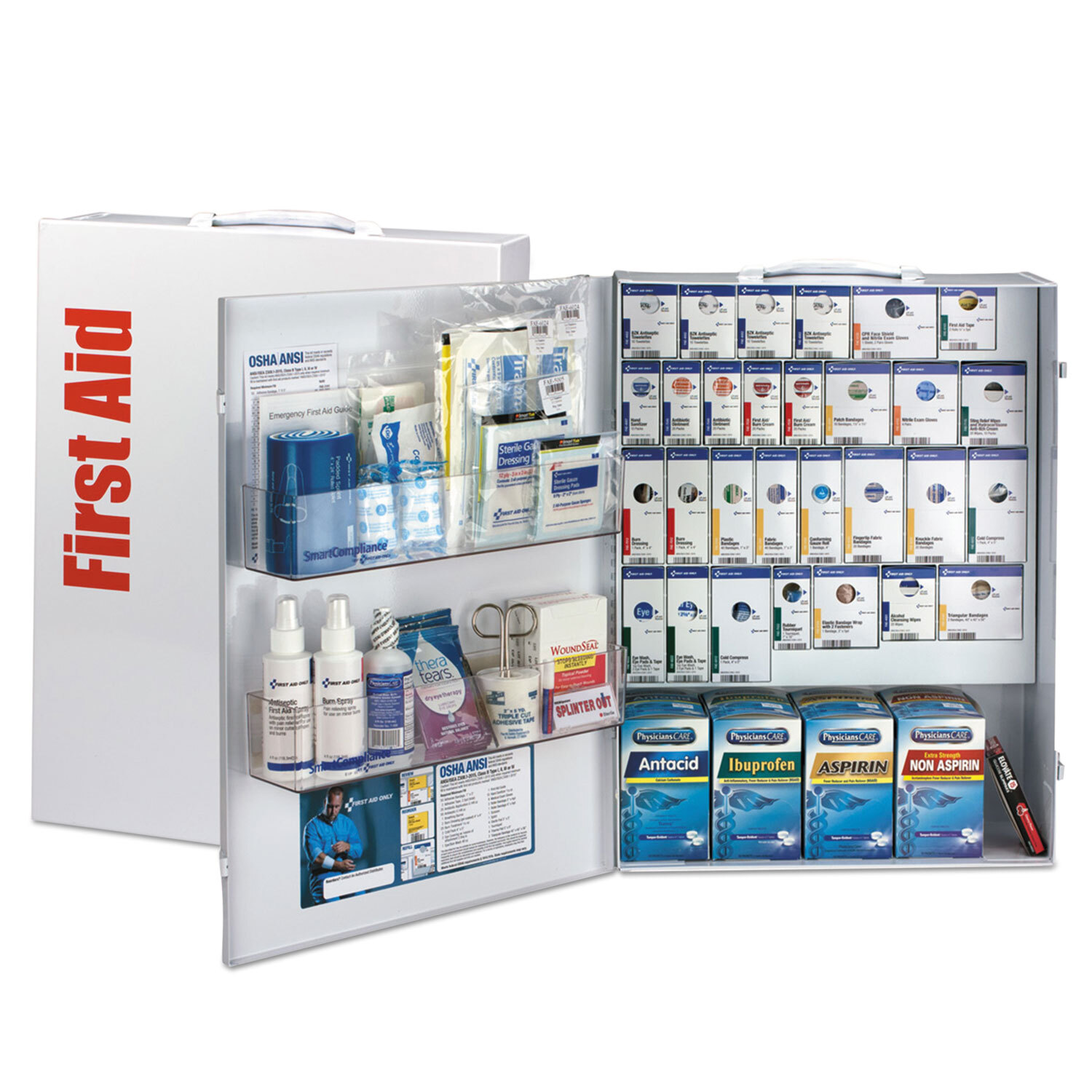 ANSI 2021 SmartCompliance General Business First Aid Kit for 150 People 925 Piec
