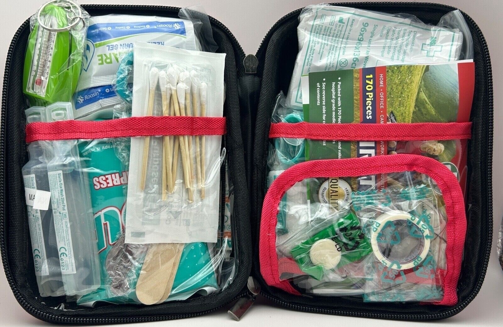 170 Pc First Aid Kit For Tactical Emergency Trauma Military Survival Travel Camp