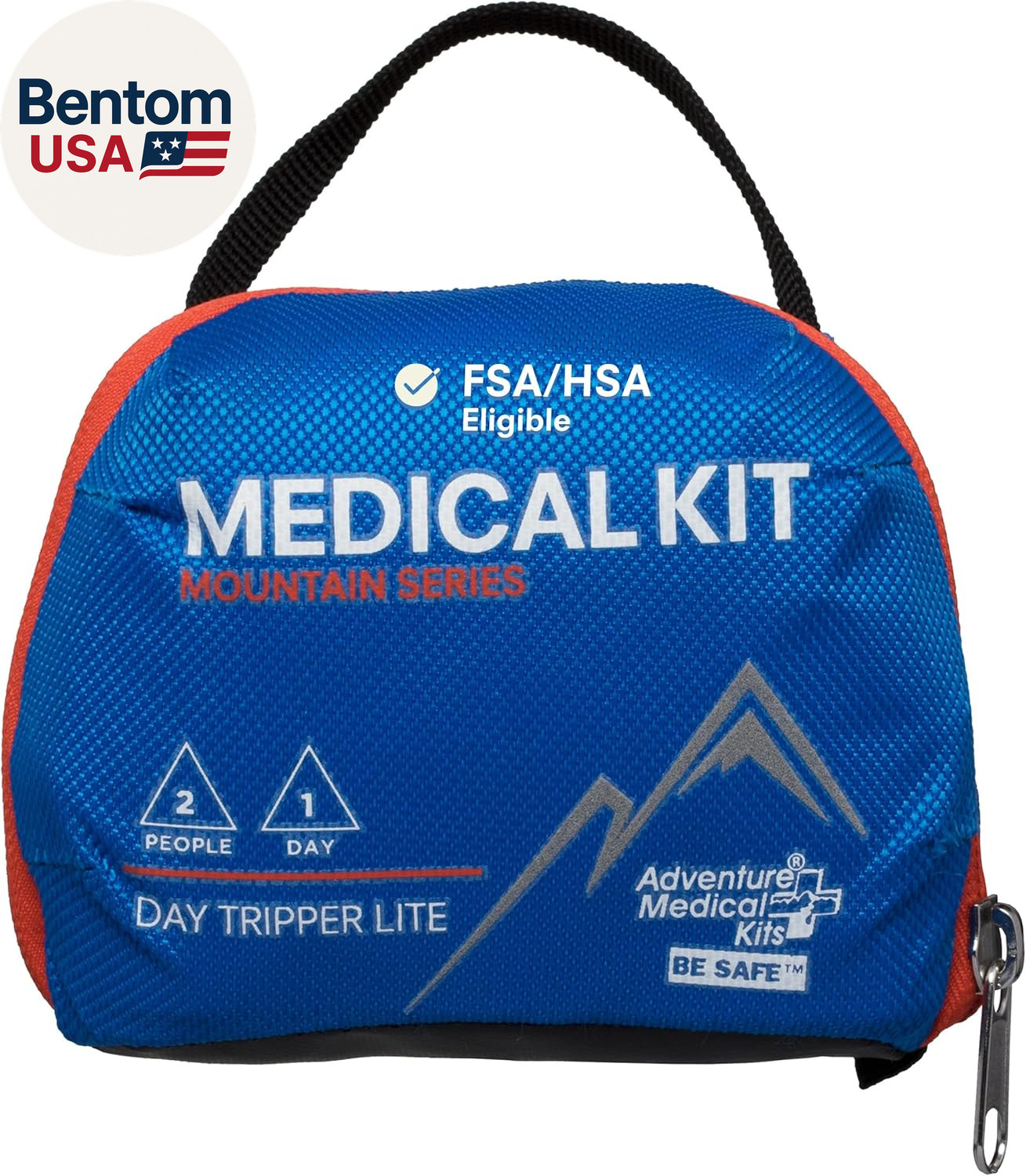 Mountain Series Medical Kit (Day Tripper Lite) – 59 Pieces, Blue/Orange, One Siz