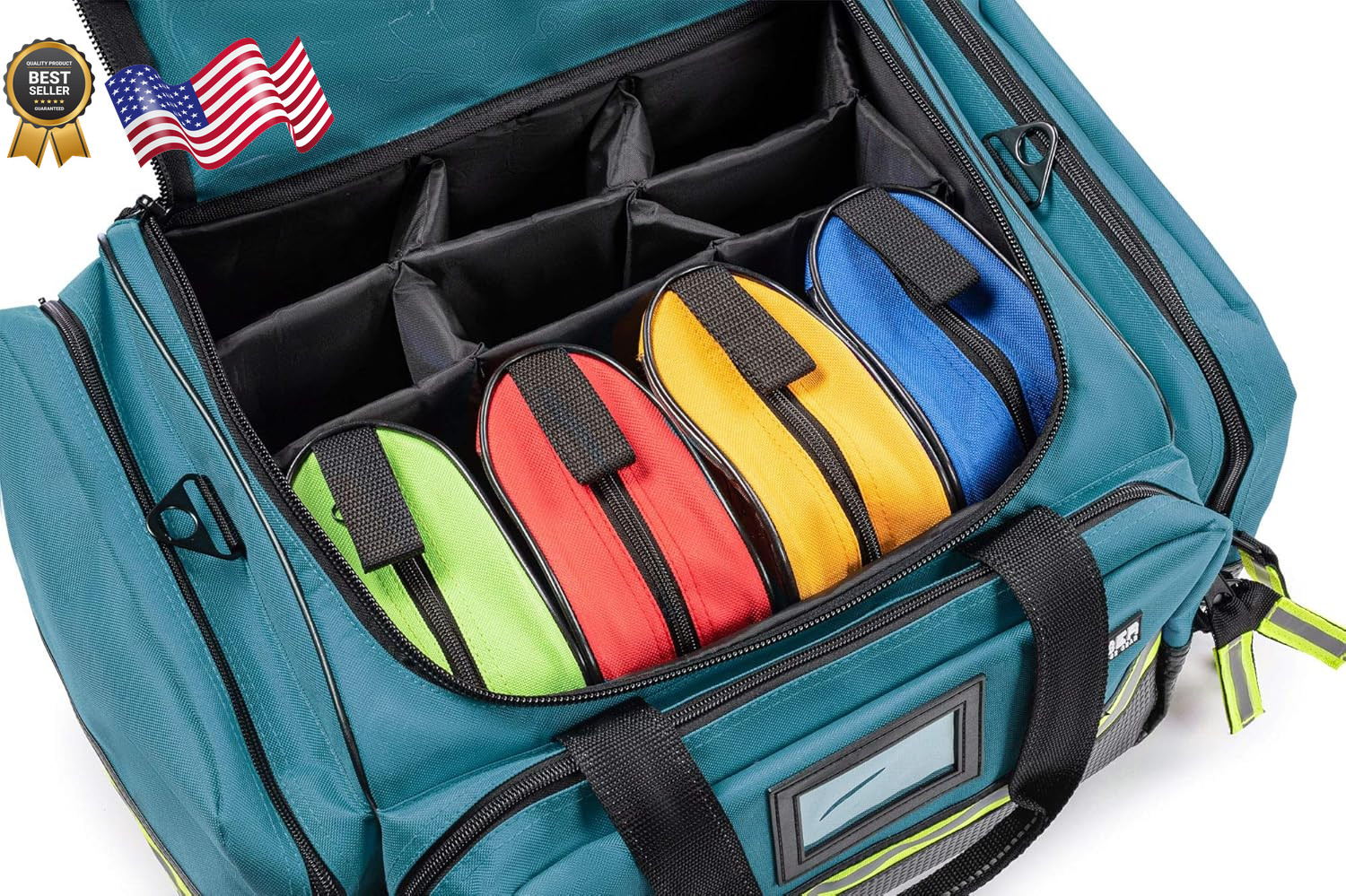 First Responder Bag Fully-Stocked Professional Advanced EMT/EMS Trauma Kit
