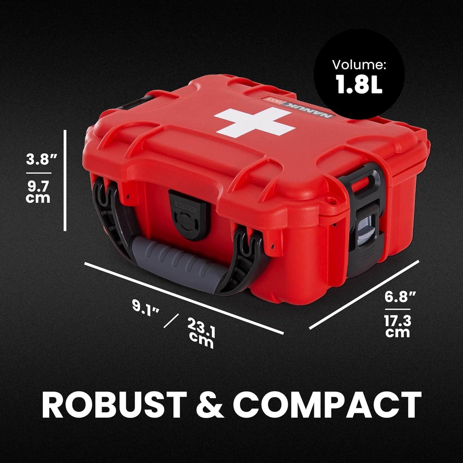 NANUK 903 Waterproof Medical First Aid Hard Box Case Dustproof IP67 Impact Resis