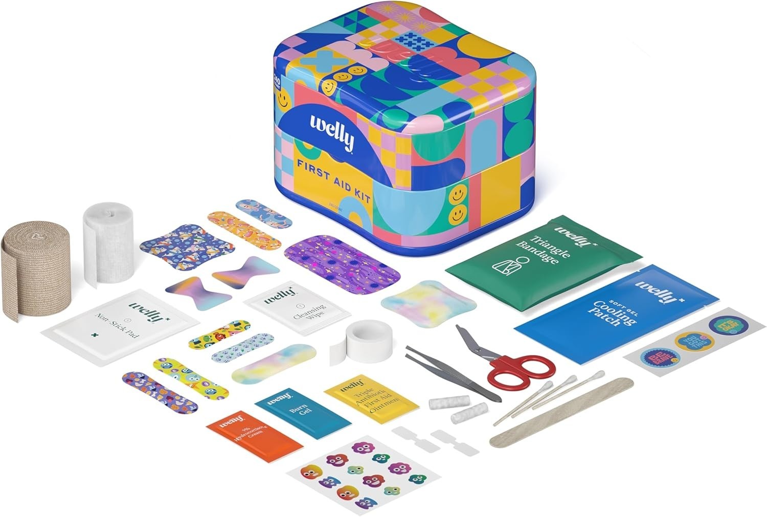 Comprehensive First Aid Kit – FSA Eligible – Adhesive Bandages, Tape and Non-…