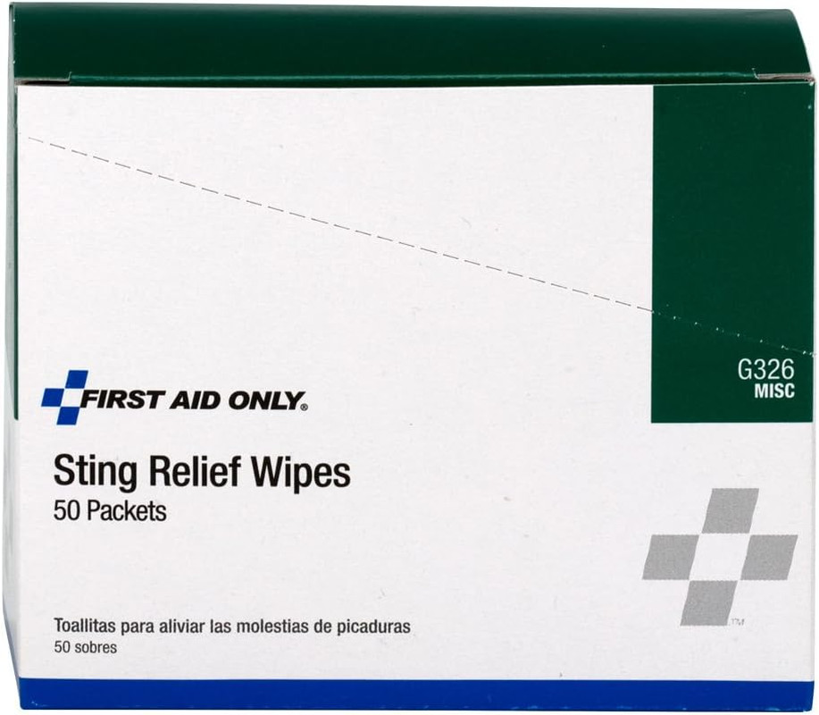 – G326GR Insect Sting Relief Pad, 50 Count Box