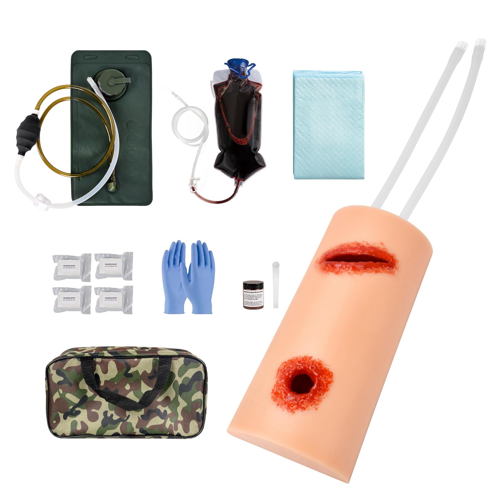 Wound Packing Trainer, Stop the Bleeding Training Kit, Bullet & Laceration Wo…