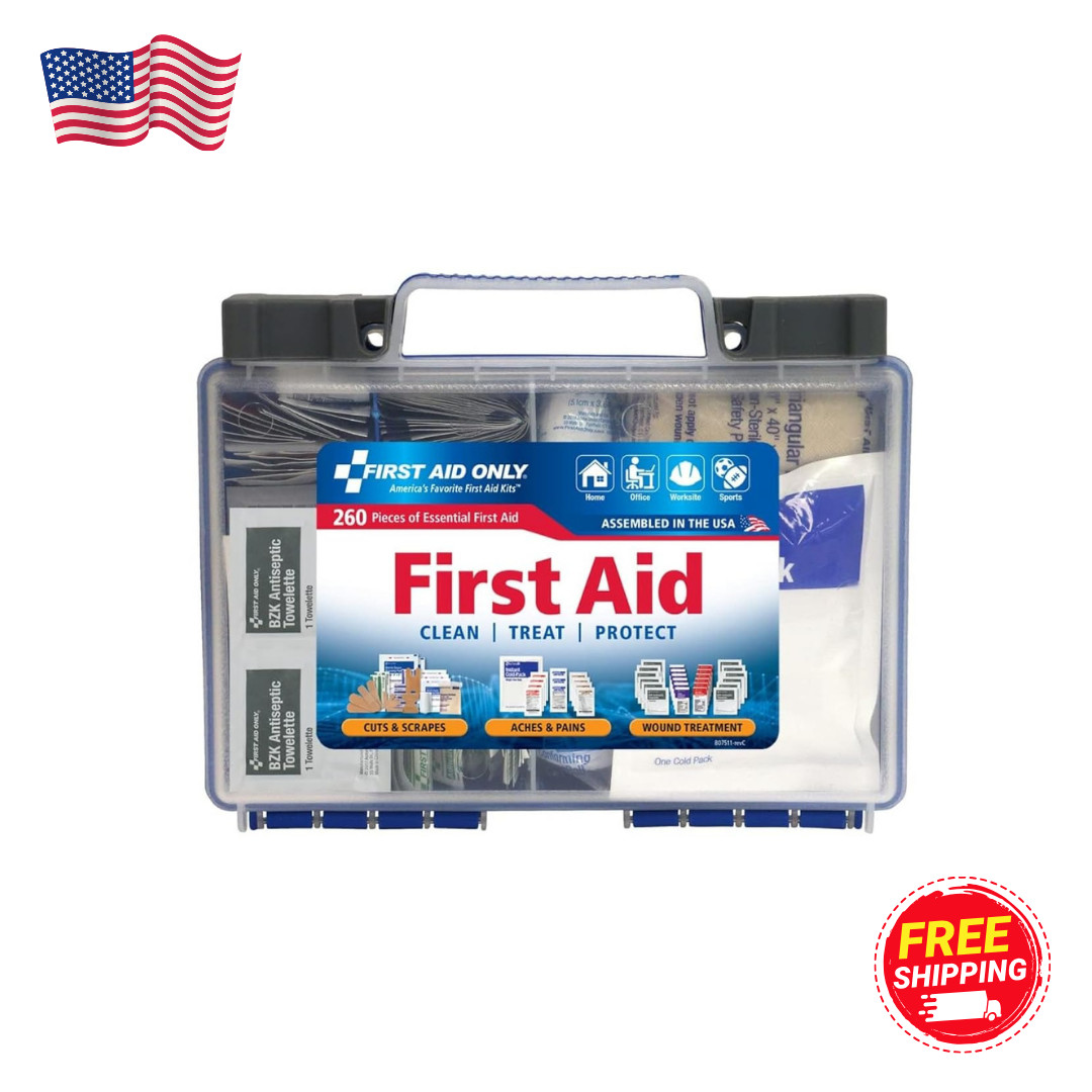91248 Osha-Compliant First Aid Kit, All-Purpose 50-Person Emergency First Aid Ki
