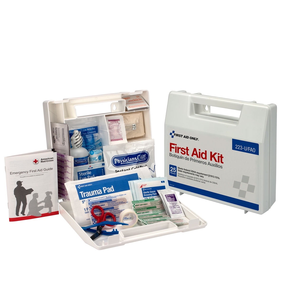 First Aid Only 25 Person ANSI & OSHA First Aid Kit, 107 Count per Pack