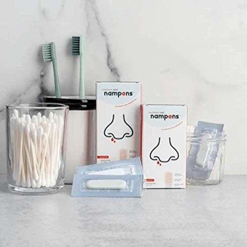 for Nosebleeds – 12 Nasal Plugs with Clotting Agent to Stop Nosebleeds Fast. …