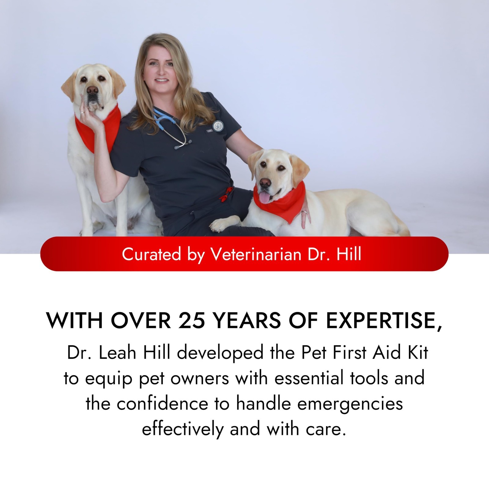 Pet First Aid Kit for Cats & Dogs – Emergency Health Supplies, Wound Care, Therm