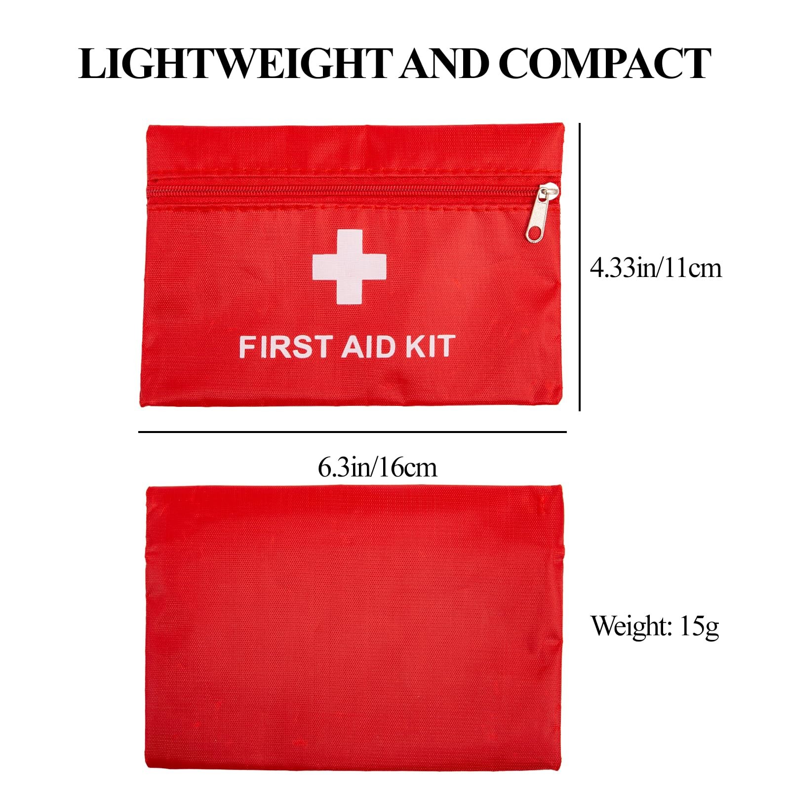 First Aid Bag Empty,Mini First Aid Pouch Empty,Mini First Aid Kit Bulk,Zipper…