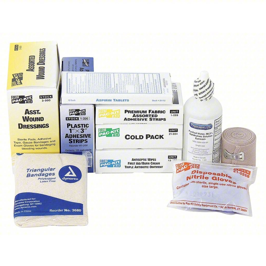 First Aid Only Industrial First Aid Refill Kit 165 Pieces 6095 *EXPIRED 9/30/23