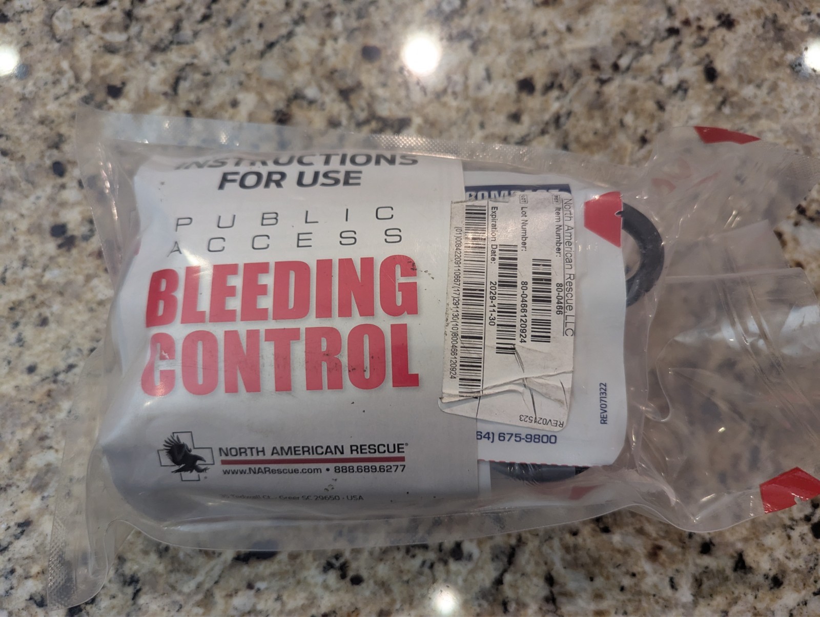 North American Rescue Individual Bleeding Control Kit 80-0466 First Aid 11 PCS