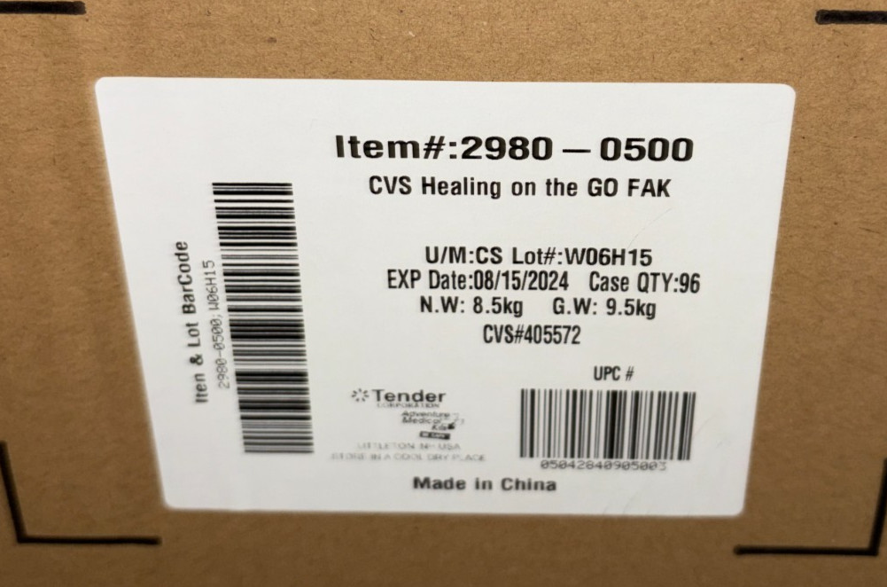 Case of 96 CVS Health On-the-Go Essentials 34 Piece First Aid Kits $800+ Value