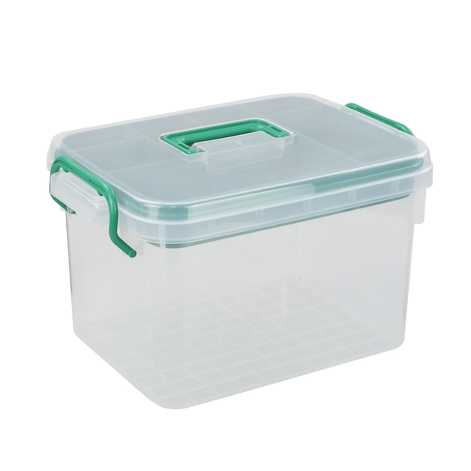 Bringer 1 Pack Clear Plastic Family First Aid 13.2"L x 9.4"W x 7.9"H,