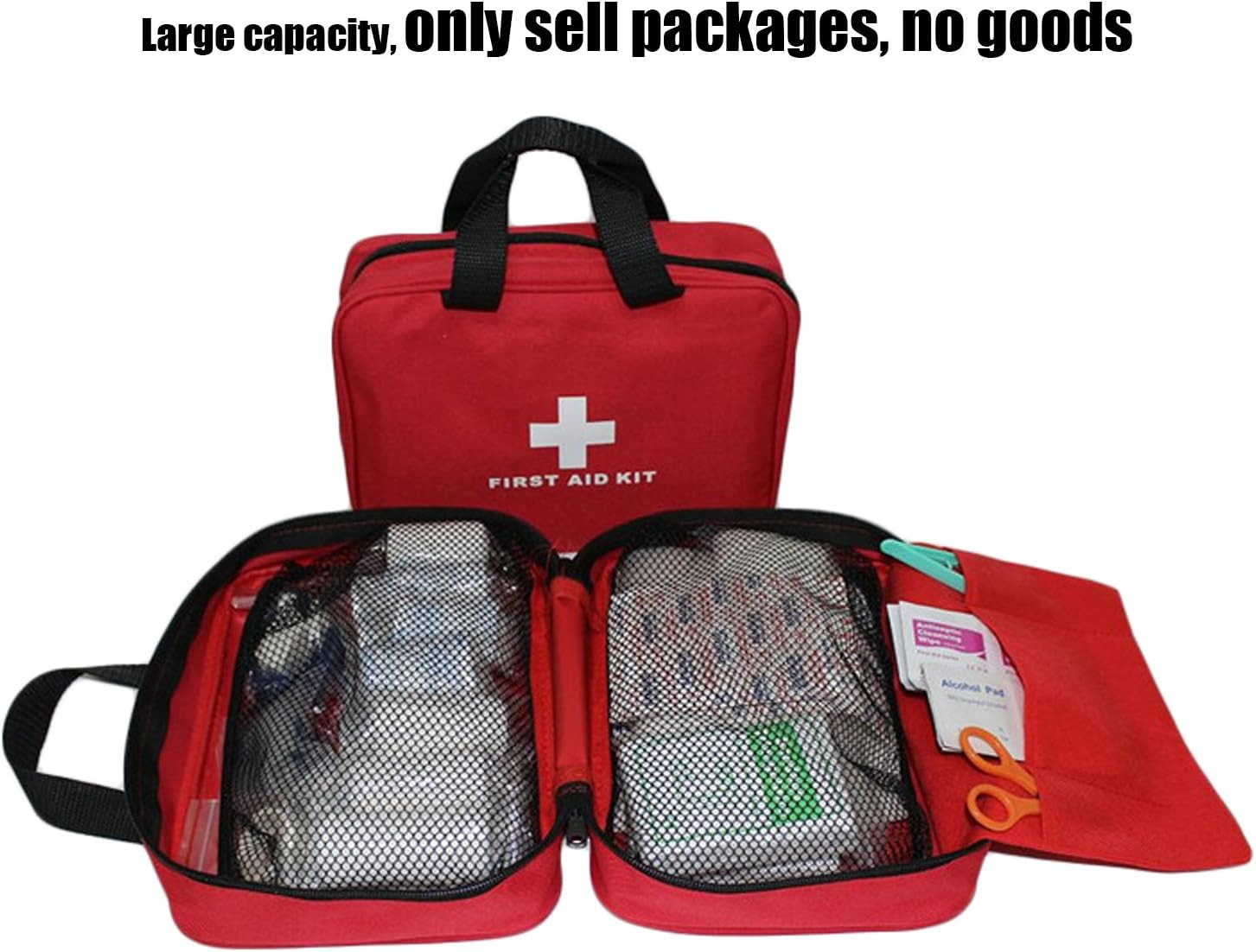 Nylon First Aid Empty Kit,Compact and Lightweight First Aid Bag for Eme