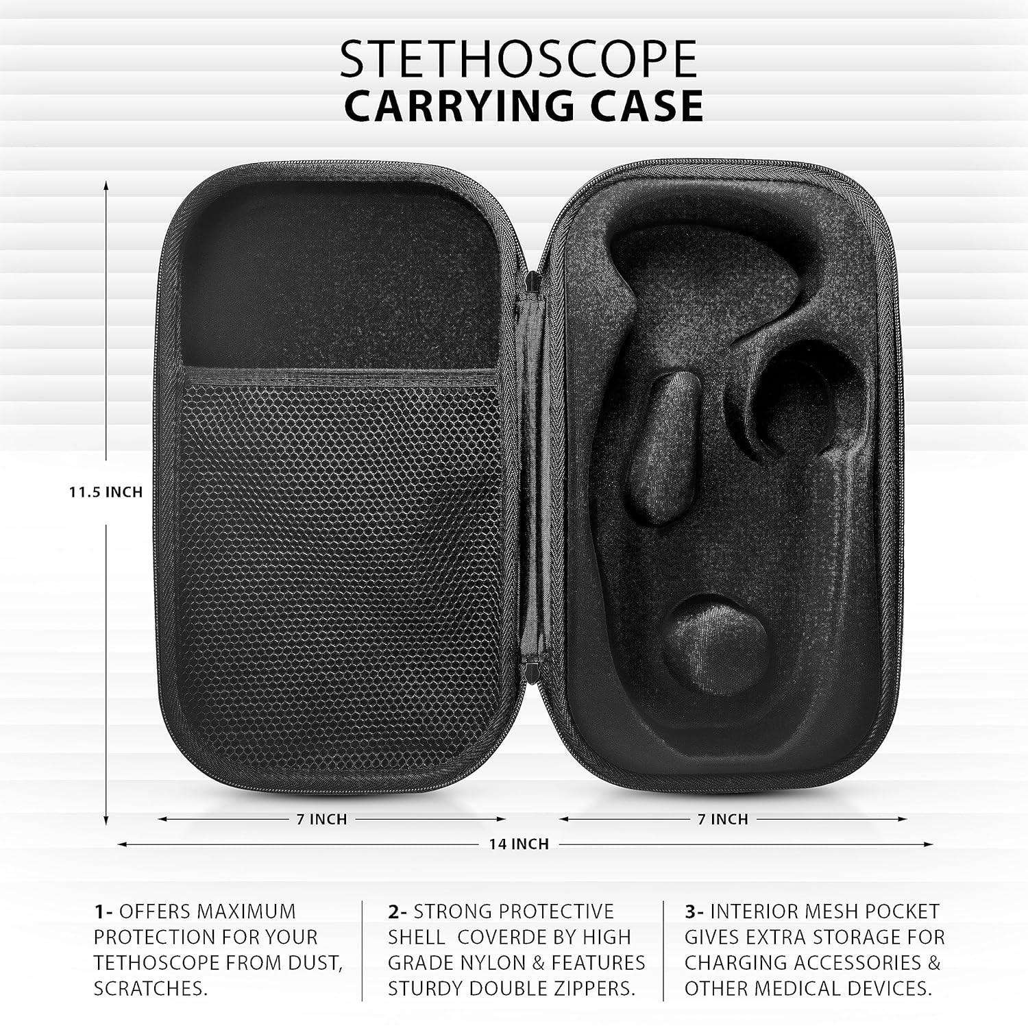 Medical Starter Kit: Stethoscope, BP Monitor, EMT Shears & Case – Pink