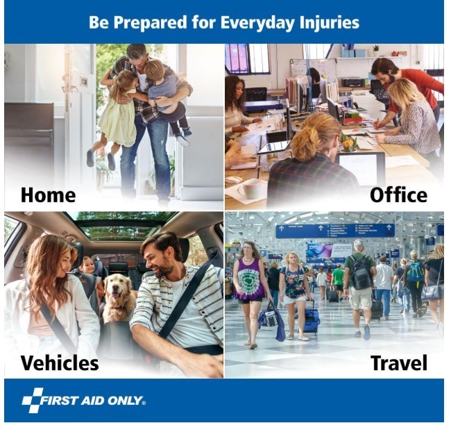 First Aid Only 105Pc Emergency First Aid Kit Car Travel Home Business