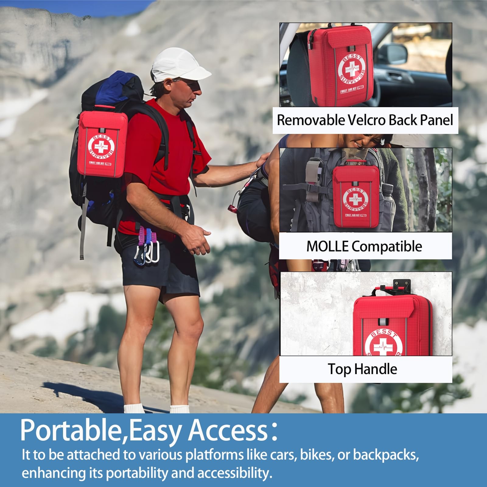 First Aid Kit – Emergencies 265 Piece Emergency Necessities Kits- First Aid Kit