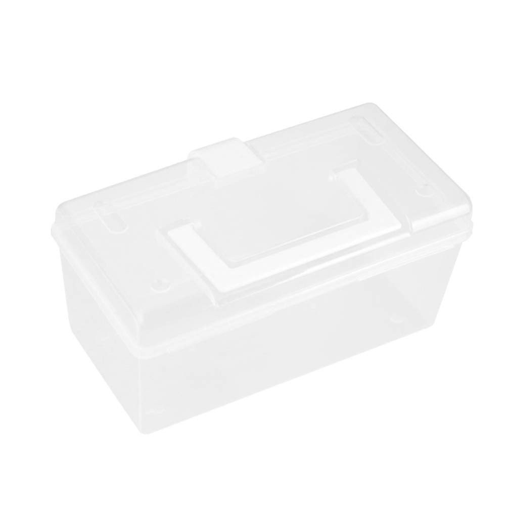 Hemoton Portable First-Aid Box Small Size Medicine Storage Organizer White