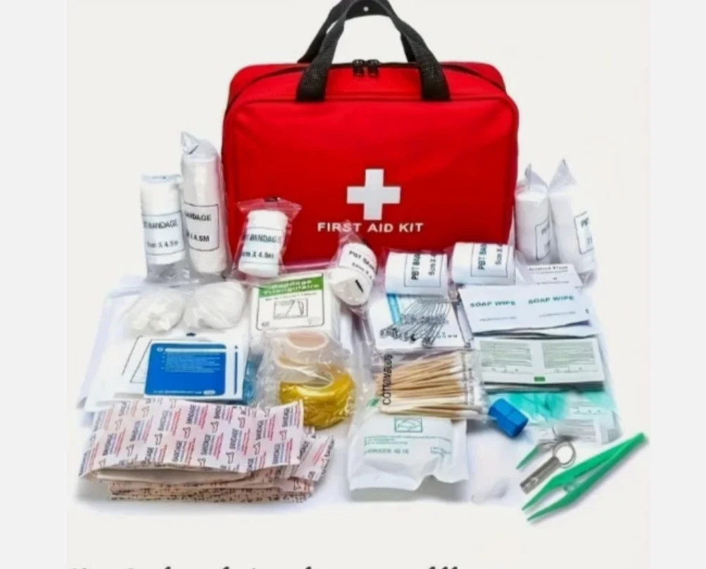 260 Pcs First Aid Car Kit Medical Emergency Trauma Basic Tactical Survival Bag