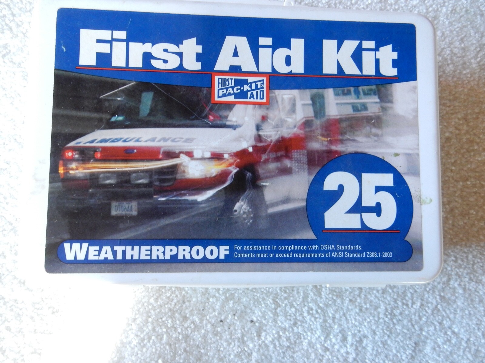 Weatherproof First Aid Kit #6430 OSHA Standards Approved