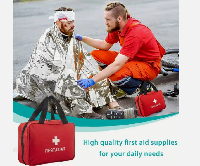 160 Pcs First Aid Car Kit Medical Emergency Trauma Basic Tactical Survival Bag
