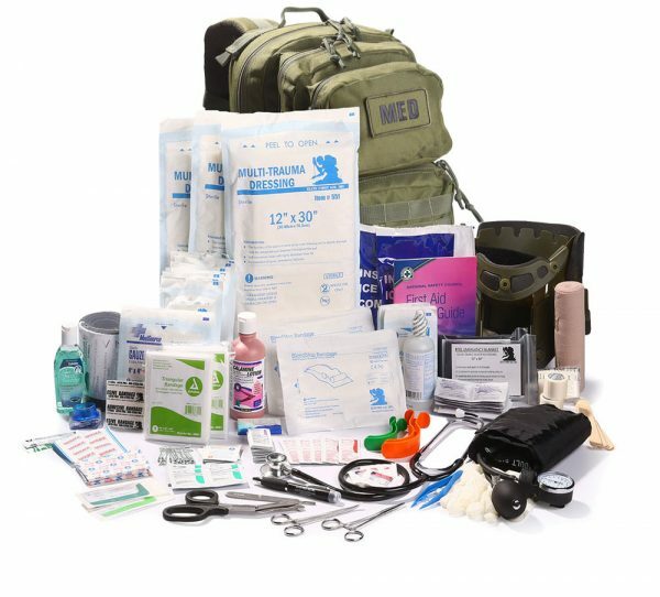 ELITE FIRST AID Tactical Trauma Kit #3 STOCKED w/ Backpack Medic MTC