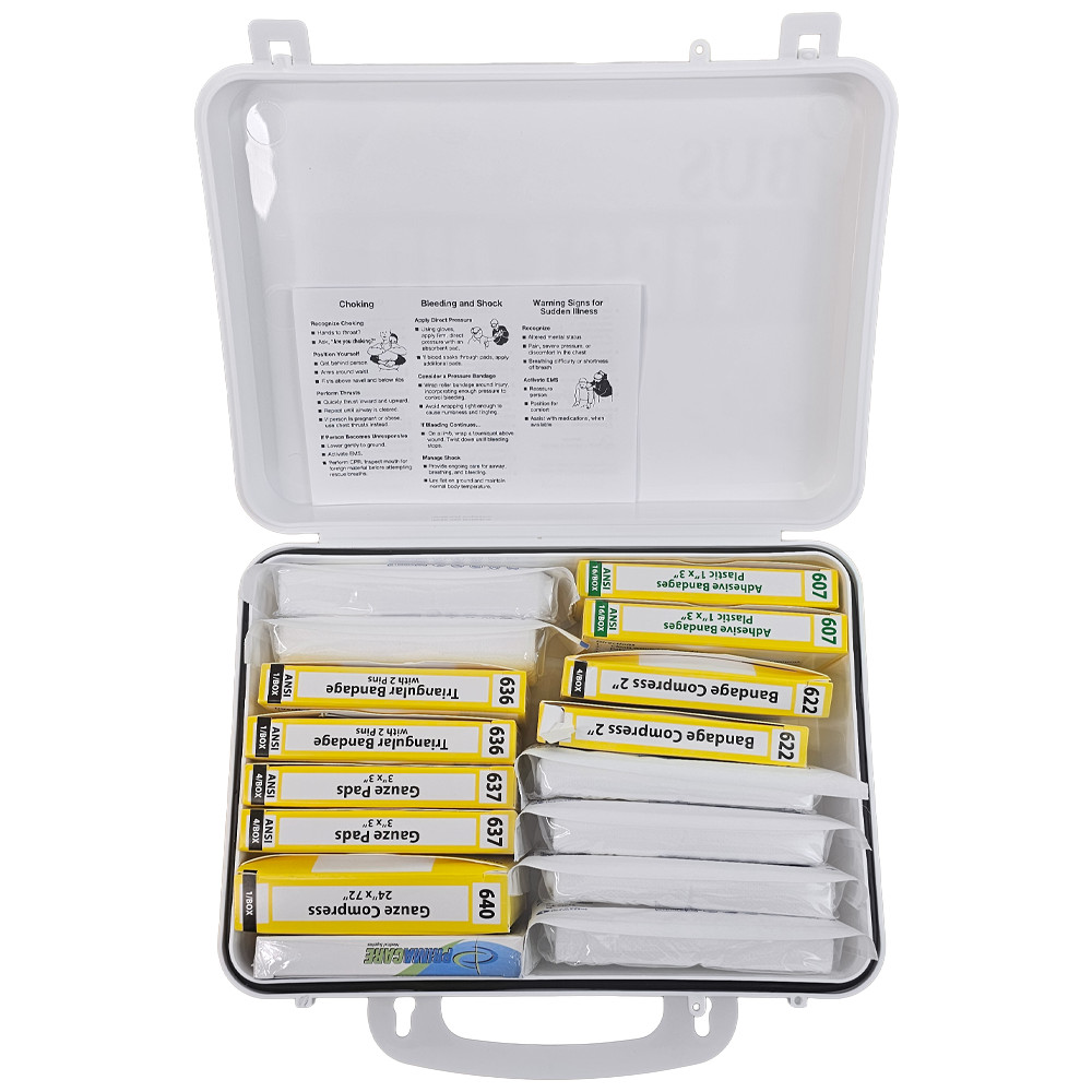 Wisconsin Bus First-Aid Kit 16 Unit W/Plastic Case