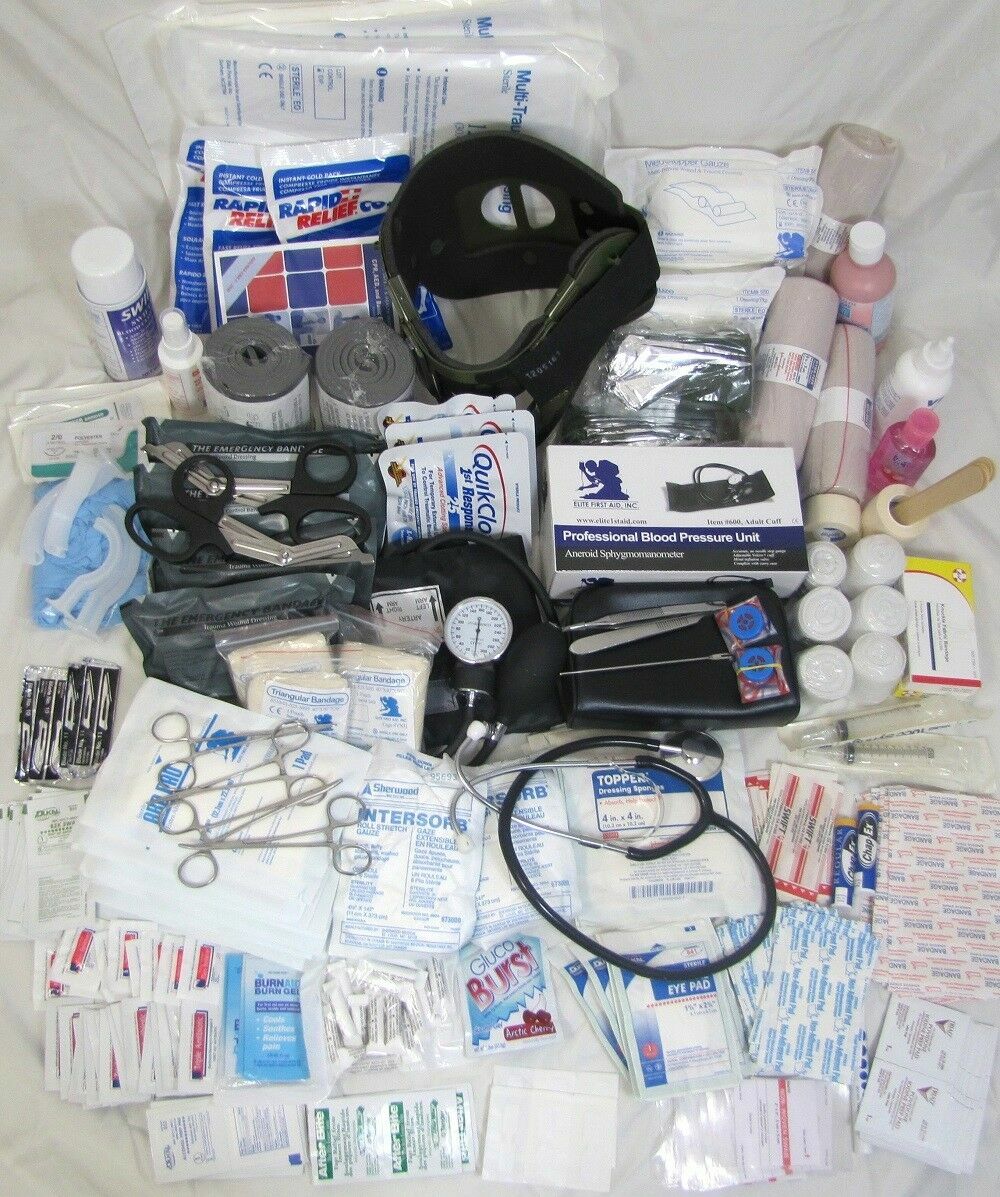ELITE FIRST AID Stomp Medical Kit STOCKED Trauma Advanced Medical Care RED