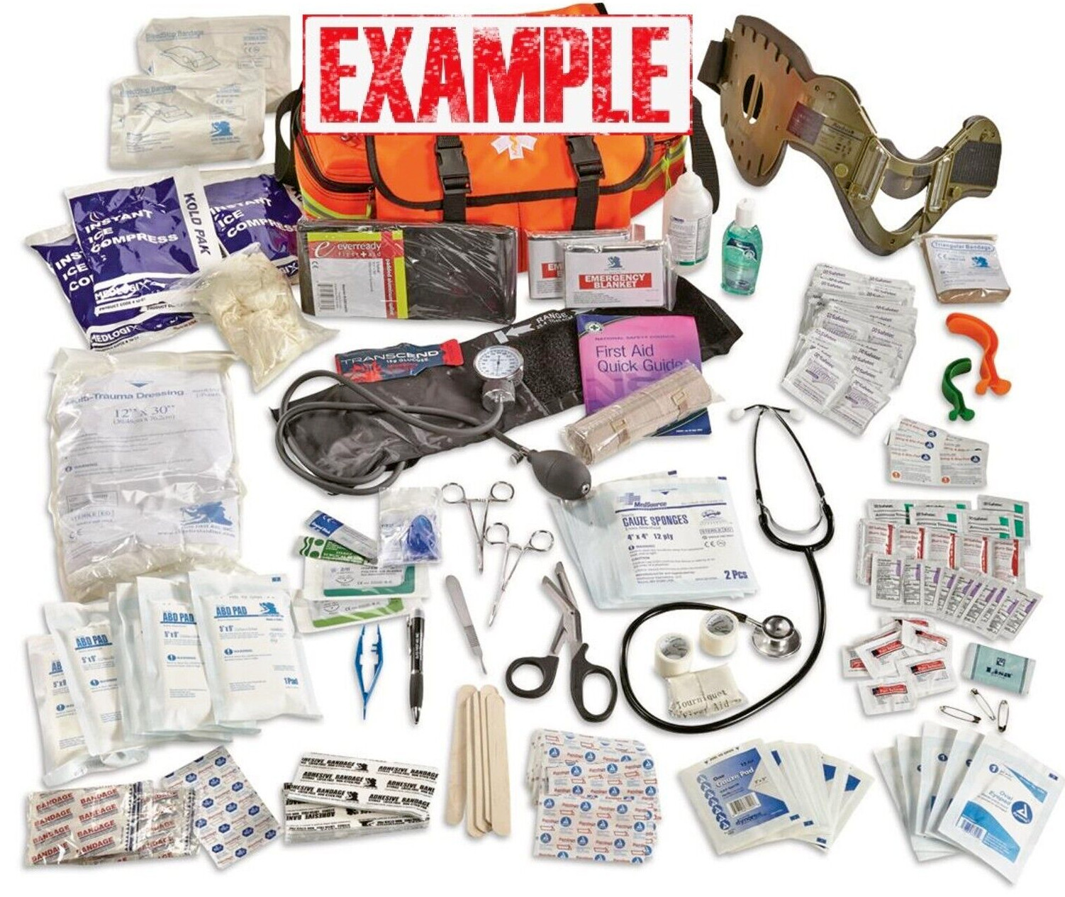 ELITE FIRST AID Pro-II EMS Trauma Kit FULLY-STOCKED 1st Responder EMT Camp Hunt