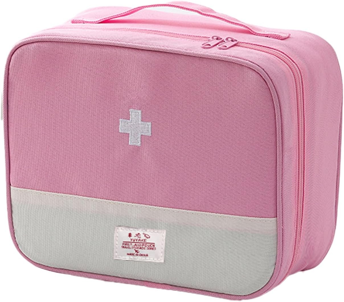 Portable First Aid Bag Empty Medicine Organizer Storage Case for Travel Home Pin